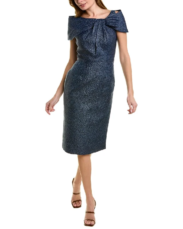 Women's Clothing For Everyday Wear Teri Jon by Rickie Freeman Jacquard Cocktail Dress