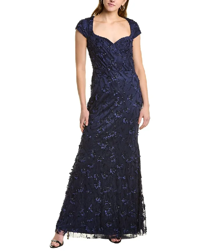 Women's Fashionable Clothing Sets Theia Beaded Gown