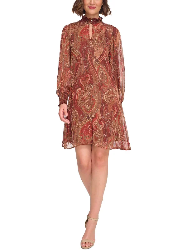 Women's High-Fashion Clothes Womens Paisley Short Shift Dress