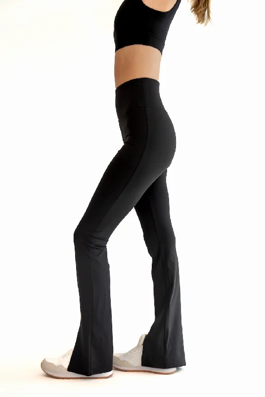 Hot Trends Cut Out Boot Cut - Onyx