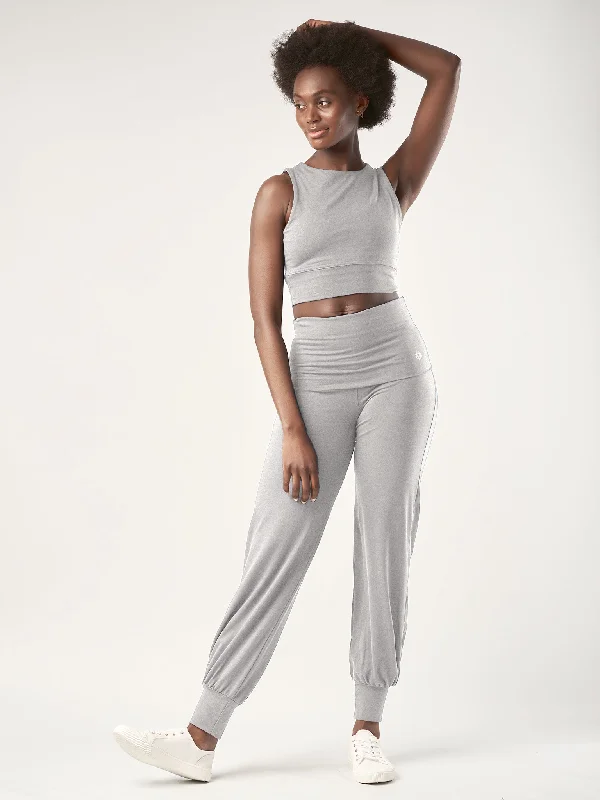 Flash Discount Gossypium Aspire Harem Pants - Grey Marl