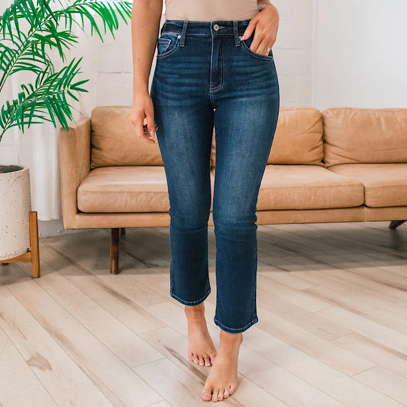 Plus Size Women's Fashion and Clothing KanCan Heather Kick Flare Jeans