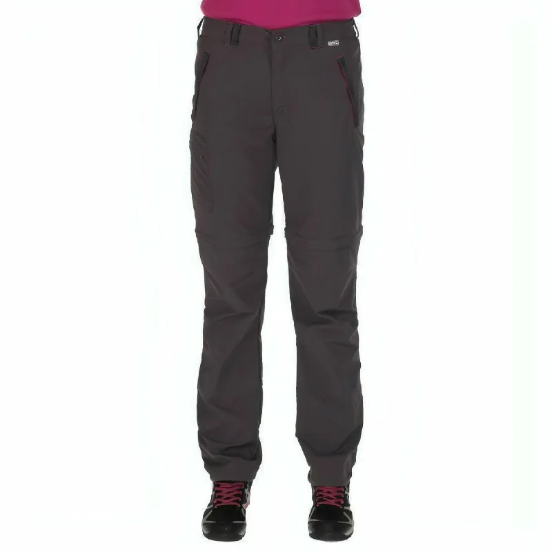 Sophisticated Fashion Regatta Chaska Zip Off (Regular) Womens Walking Trousers - Grey Sophisticated Fashion Regatta Chaska Zip Off (Regular) Womens Walking Trousers - Grey