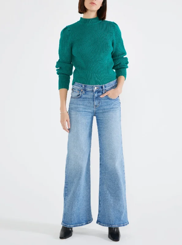 Summer Sale Romi Mid Rise Wide Leg - Horizon