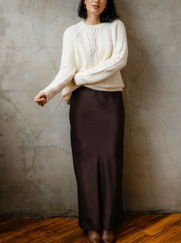 Fashion Forward Stoni Column Skirt - Sepia